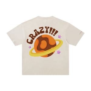 Venta al por mayor de encargo holgada 100% algodón camiseta recortada camiseta de los hombres Puff impresión camiseta - Product Image 2