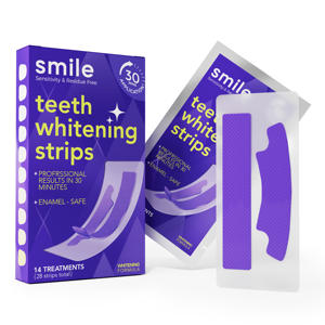 Bandes blanchissantes pour les dents OEM/ODM violettes 9D, marque privée, sans peroxyde, sûres pour l'émail, élimination des taches profondes, 28 pièces - Product Image 5