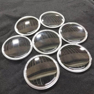 กระจกนาฬิกาแซฟไฟร์เคลือบ AR พิมพ์ลายสีดำ ชิ้นส่วนนาฬิกาแบบกำหนดเอง 18000-2000 เลนส์แซฟไฟร์ - Product Image 1