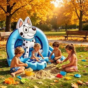 Château gonflable pour <span class=keywords><strong>chien</strong></span> en PVC, château gonflable portable pour enfants, équipement de jeu gonflable pour la maison, la plage, <span class=keywords><strong>le</strong></span> camping - Product Image 5