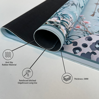 Tapis de jeu de Mahjong chinois pliable en céladon, antidérapant et silencieux, pour tuiles de Mahjong américaines, accessoires de Mahjong pour 4 joueurs
