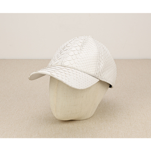 ZENOS Luxury Custom <b>Waterproof</b> 6-Panel Python Skin Baseball Cap Unique High-End Solid Color Sports Golf Travel <b>Hat</b> - Product Image 5