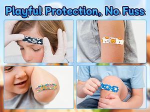 Biểu Tượng Tùy Chỉnh Ban Nhạc Hỗ Trợ Dễ Thương Vết Thương Thạch Cao Thoáng Khí In Nhãn Hiệu Riêng Chất Lượng Cao Bandaid Nhà Sản Xuất - Product Image 5