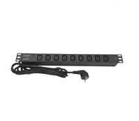 Bloc d'alimentation PDU 19 pouces 1U 9 prises IEC320 C13 avec indicateur