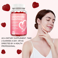 Gummies éclaircissantes pour la peau OEM OEM au glutathion 5-en-1 : Antioxydant, collagène, biotine et vitamines pour la peau
