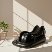 Chaise longue gonflable inclinable et pivotante en PVC ASTM PD2517 pour salle de sport, école, parc et entrepôt