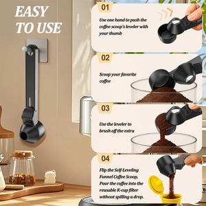 Reusable Leakproof <b>Coffee</b> Gram Scoop Kitchen Protein Powder Measuring Spoon Milk&Supplements Sliding Spoon for Bar Gym Travel - Product Image 6