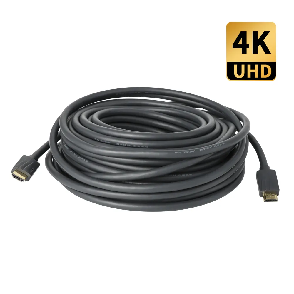 Jjts mạ HDMI cáp 20M 3D video hội nghị máy ảnh 4K cáp giá rẻ 4K 2.0 1.4 Vàng Phụ kiện điện thoại mạ vàng 3 năm