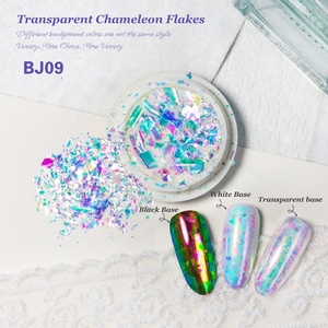 Vente chaude en vrac Transparent caméléon flocons 12 couleurs caméléon flocons Chrome ongles flocons paillettes pour ongles - Product Image 6