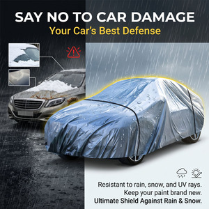 Housse de protection intégrale pour voiture de haute qualité, épaisse, en PEVA, imperméable, protection personnalisée contre les IR et les UV, intérieur/extérieur, PE recyclé, Carclean - Product Image 5