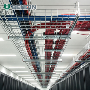 Factory Supply Hot Dipped Galvanized Carbon Steel Mesh Tray Good Heat Dissipation Custom Width Shopping Mall Cable <strong>Management</strong> - Product Image 4