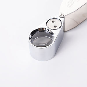 40X แว่นขยายแบบพกพาพับได้ทำจากโลหะ LED แว่นขยายพกพาขนาดเล็กสำหรับเหรียญแสตมป์อัญมณีเครื่องประดับ - Product Image 2