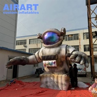 Astronaute gonflable de décoration de bâtiment, ballon gonflable d'astronaute pour la publicité