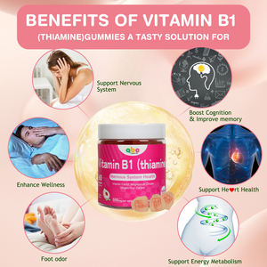 פרטי תווית ויטמין b מורכב מגנזיום ציטראט תיאמין למערכת העצבים ויטמין <span class=keywords><strong>b1</strong></span> גומות - Product Image 4