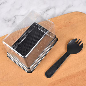 Commercio all'ingrosso monouso rettangolo Mousse torta Blister scatola trasparente pasticceria da forno scatola di imballaggio con coperchio - Product Image 4