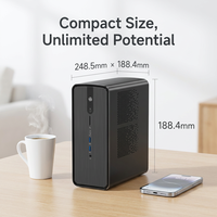 Zkmagic AMD Ryzen AI MAX+ PRO 395 Mini PC Portátil con IA, 2TB M.2, Kit de Desarrollo para Prototipos de IA y Despliegue en Campo, Windows/Linux