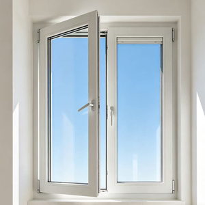 หน้าต่างบานเปิดแบบ UPVC เกรดเชิงพาณิชย์ กระจก Low-E กันเสียง กันน้ำ กันลม - Product Image 2