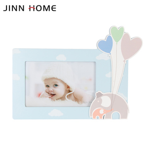 <span class=keywords><strong>Cadre</strong></span> photo bébé en bois avec ballon éléphant mignon, <span class=keywords><strong>cadre</strong></span> photo pour enfants pour la décoration de la <span class=keywords><strong>chambre</strong></span> d'enfant, cadeau de baby shower - Product Image 2