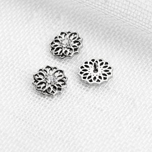 Nouvelle Boucle d'Oreille Labret Unisexe en Titane, Style Punk, Fleur Creuse Tourbillonnante, 16G, Filetage Externe, Idéale pour la Plage et les Fêtes - Product Image 2
