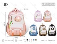 <b>Children's</b> <b>Backpack</b> 18 In Polyester Water Resistant Cartoon Unisex All Seasons School Bag - Product Image 1