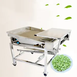 Automatique Vert Pigeon Pois Éplucheur Peeling machine décortiqueur 50-350kg capacité de soja pois éplucher machine