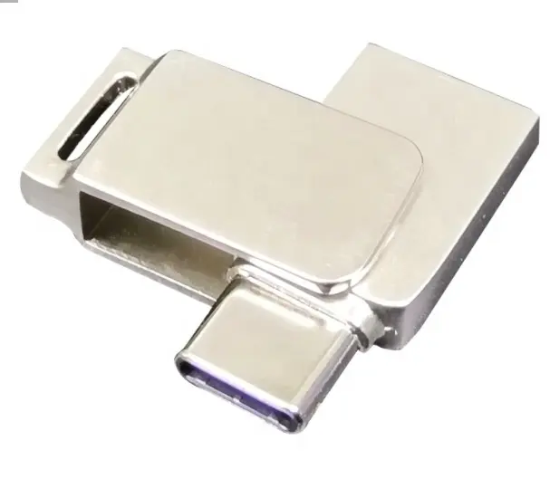 Металлический USB флеш-накопитель 2 в 1, 4 ГБ, 8 ГБ, 16 ГБ, 32 ГБ, 64 ГБ, 128 ГБ, 256 ГБ, 512 ГБ для компьютера, планшета, ПК, ТВ, игрового мобильного телефона