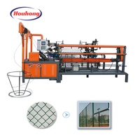 Machine de fabrication de clôtures à mailles losangées entièrement automatique pour ferme avec moteur PLC, engrenages et roulements, protection du bétail et des cultures, haute durabilité