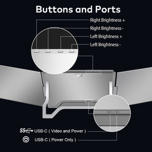 Extensor de Pantalla para Portátil de 15.6 Pulgadas, Monitor Portátil IPS HDR de Doble Cara, Pantalla Dual, Venta al Por Mayor Directa de Fábrica para Empresas - Product Image 5