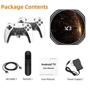 2025 X3 oyun sopa 4K Set Top Box 20000 oyunları 64GB <span class=keywords><strong>Android</strong></span> 13.0 oyun konsolu Retro Video oyunu konsolları çift sistem <span class=keywords><strong>TV</strong></span> oyun - Product Image 2
