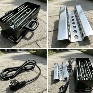Brûleur à charbon électrique vertical pour chicha 1000W, allume-charbon rapide pour narguilé avec plateau en acier inoxydable - Product Image 4