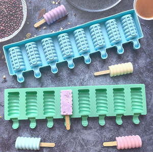 8 khoang Silicone <span class=keywords><strong>Ice</strong></span> Cream khuôn DIY khối xây dựng Cây giáng sinh Kim Cương giọt tình yêu Popsicle khuôn cho trẻ em - Product Image 2