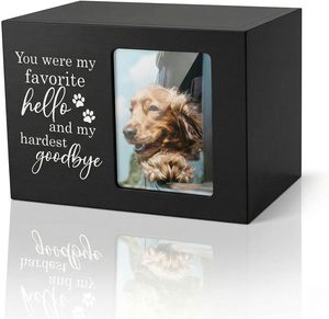 Urnas Blancas para Mascotas, Caja <span class=keywords><strong>de</strong></span> Recuerdo para Cenizas <span class=keywords><strong>de</strong></span> Mascotas con <span class=keywords><strong>Marco</strong></span> para <span class=keywords><strong>Fotos</strong></span>, Regalo Conmemorativo para Perros y Gatos - Product Image 2