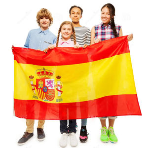 Bandera de Partido de Fútbol Español 2026, 3x5 Pies, Bandera para Colgar al Aire Libre, Partidos de Fútbol, Bandera Grande del Equipo de <span class=keywords><strong>España</strong></span> - Product Image 1
