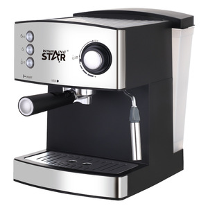 Machine à expresso Winning Star 15 bars semi-automatique en acier inoxydable avec réservoir d'eau de 1,8 L pour usage domestique - Product Image 5