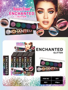 Marque privée moins chère, vente en gros, 5 couleurs, ombre à paupières à paillettes enchantées - Product Image 6