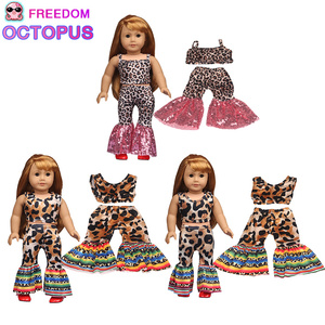Conjunto de Ropa para Muñecas Americanas de Juguete DIY Mini, <span class=keywords><strong>Precio</strong></span> Bajo de Fábrica en China <span class=keywords><strong>2022</strong></span>, Material de PVC, Estampado de Leopardo Unisex - Product Image 5