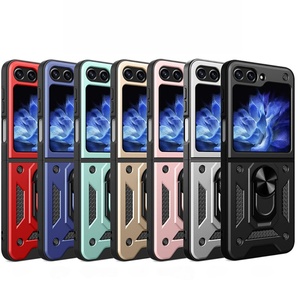 Funda Protectora de TPU para PC con Soporte de Anillo para Samsung Galaxy Z Flip 6 5 4 3 - Product Image 1