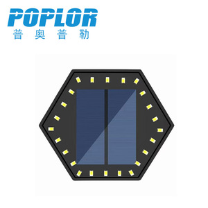 Poplor Solar Lawn <b>Light</b> 24 <b>Led</b> Outdoor Garden Ground Lamp With <b>Light</b> <b>Sensor</b> For Patio Landscape - Product Image 3