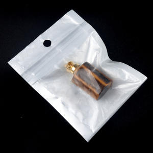 Pendentif rectangulaire 1675 pour flacon de <span class=keywords><strong>parfum</strong></span> et d'huile essentielle, breloque de collier DIY avec finition polie et émaillée - Product Image 4