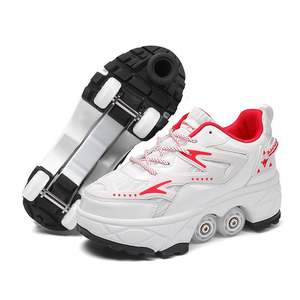 Patines 4 Ruedas Enfants Garçon Fille Baskets Avec Roues Déformation Chaussures et <span class=keywords><strong>Patins</strong></span> À Roulettes Patines De 4 Ruedas - Product Image 2