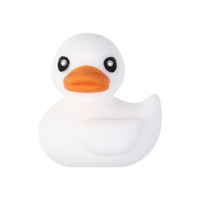 Perles focales en silicone en forme de canard de dessin animé, perles intercalaires 3D stéréo pour porte-clés, chaînes de téléphone, artisanat fait main, en vrac