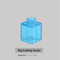 Pack de blocs de construction pour enfants, jouet de maternelle, grande marque, en plastique, accessoires de base, classiques