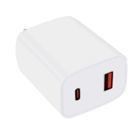 Chargeur USB C GaN 65W Prise US Double Port PD Chargeur Rapide pour iPhone 15 Pro Max Samsung Ordinateur Portable Tablette
