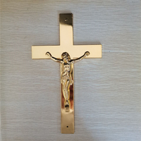 Cruz de Jesús de Plástico para Ataúd, Crucifijo, Decoración Funeraria, Accesorios para Cementerio