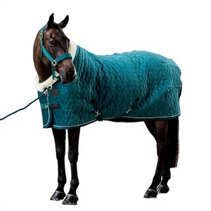 Manta de Lujo Rosa para Caballo, con Cuello Alto, Forro Polar, Nailon Impermeable, Ligera, para Doma, Uso en Invierno, Exterior, Talla Grande - Product Image 5