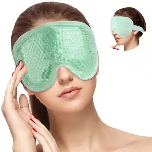 Maschera per gli occhi di raffreddamento riutilizzabile antirughe all'ingrosso su ordinazione del tallone del Gel maschera per gli occhi di raffreddamento della toppa fredda