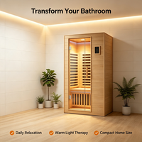 Cabina de Sauna con Selección de Madera Premium, Paneles de Vidrio sin Juntas, Controles Digitales e Interior Personalizado para Proyectos Residenciales de Lujo