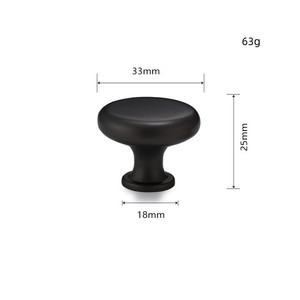Manopola del cassetto rotondo dell'armadio della cucina manopola della porta in lega di zinco - Product Image 3