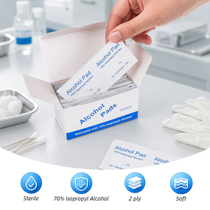 100 lingettes désinfectantes jetables à 75 % d'alcool éthylique pour la désinfection à domicile et en extérieur - Product Image 4