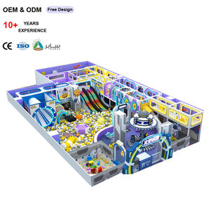 Aire de jeux souple à thème pour enfants, aire de jeux intérieure souple avec toboggan à cornes LED, bac à sable et <span class=keywords><strong>piscine</strong></span> à balles pour centre commercial ou restaurant - Product Image 1